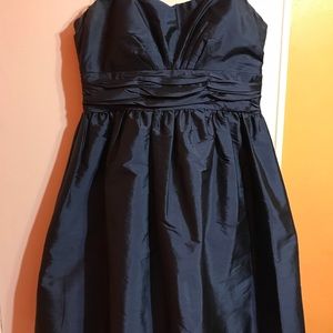 Navy Blue Sweetheart Dress